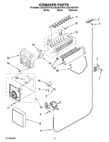 12 - Icemaker Parts, Optional Parts (Not Included) parts for Whirlpool Refrigerator ED5JHEXTS10 from AppliancePartsPros.com