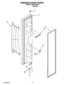 07 - Freezer Door Parts parts for Whirlpool Refrigerator GS2KVAXVS00 from AppliancePartsPros.com