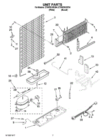 04 - Unit Parts parts for Whirlpool Refrigerator ET6WSKXST04 from AppliancePartsPros.com