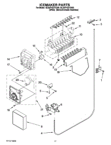 11 - Icemaker Parts parts for Whirlpool Refrigerator 6ED2FHGXVA00 from AppliancePartsPros.com