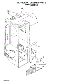 02 - Refrigerator Liner Parts parts for Whirlpool Refrigerator ED5HVAXVL02 from AppliancePartsPros.com