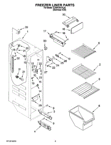 04 - Freezer Liner Parts parts for Whirlpool Refrigerator ED5HVAXVL02 from AppliancePartsPros.com