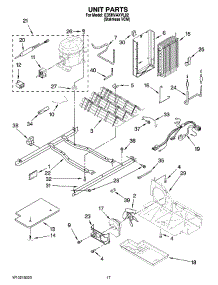 11 - Unit Parts parts for Whirlpool Refrigerator ED5HVAXVL02 from AppliancePartsPros.com