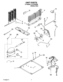 04 - Unit Parts parts for Whirlpool Refrigerator ET1LFKXKS09 from AppliancePartsPros.com