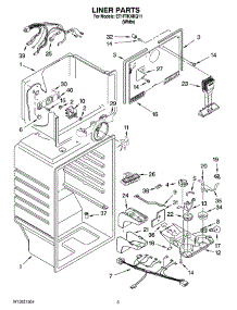 03 - Liner Parts parts for Whirlpool Refrigerator ET1FTKXKQ11 from AppliancePartsPros.com