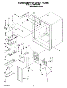 02 - Refrigerator Liner Parts parts for Whirlpool Refrigerator 7GI5FSAXVY00 from AppliancePartsPros.com