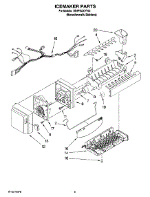 05 - Icemaker Parts parts for Whirlpool Refrigerator 7GI5FSAXVY00 from AppliancePartsPros.com