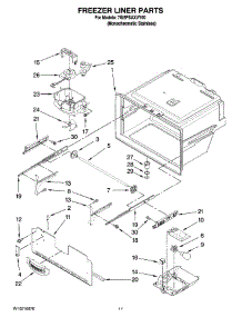 06 - Freezer Liner Parts parts for Whirlpool Refrigerator 7GI5FSAXVY00 from AppliancePartsPros.com