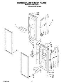 07 - Refrigerator Door Parts parts for Whirlpool Refrigerator 7GI5FSAXVY00 from AppliancePartsPros.com