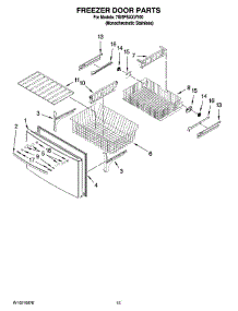 08 - Freezer Door Parts parts for Whirlpool Refrigerator 7GI5FSAXVY00 from AppliancePartsPros.com