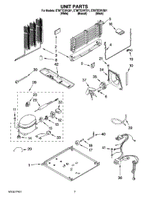 04 - Unit Parts parts for Whirlpool Refrigerator ET8FTEXVQ01 from AppliancePartsPros.com