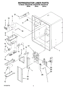02 - Refrigerator Liner Parts parts for Whirlpool Refrigerator GI5SVAXVB00 from AppliancePartsPros.com