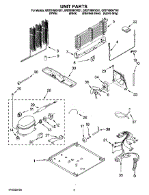 05 - Unit Parts parts for Whirlpool Refrigerator GR2FHMXVY01 from AppliancePartsPros.com