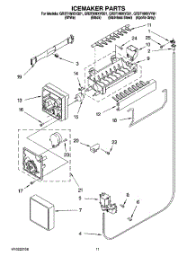 06 - Icemaker Parts parts for Whirlpool Refrigerator GR2FHMXVY01 from AppliancePartsPros.com