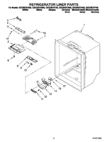 04 - Refrigerator Liner Parts parts for Whirlpool Refrigerator GX5SHDXVQ00 from AppliancePartsPros.com