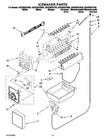 08 - Icemaker Parts parts for Whirlpool Refrigerator GX5SHDXVY00 from AppliancePartsPros.com