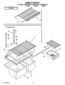 05 - Shelf Parts, Optional Parts parts for Whirlpool Refrigerator ET8WTKXKQ10 from AppliancePartsPros.com