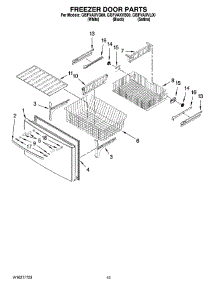 08 - Freezer Door Parts parts for Whirlpool Refrigerator GI5FVAXVL00 from AppliancePartsPros.com
