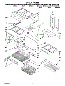 07 - Shelf Parts parts for Whirlpool Refrigerator GX5SHDXVD00 from AppliancePartsPros.com