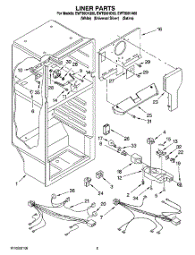 03 - Liner Parts parts for Whirlpool Refrigerator EWT8001A00 from AppliancePartsPros.com