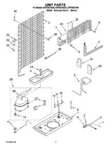 04 - Unit Parts parts for Whirlpool Refrigerator EWT8001A00 from AppliancePartsPros.com