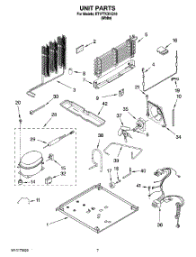 04 - Unit Parts parts for Whirlpool Refrigerator ET1FTKXKQ10 from AppliancePartsPros.com