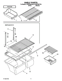 06 - Shelf Parts, Optional Parts parts for Whirlpool Refrigerator ET8WTMXKQ09 from AppliancePartsPros.com