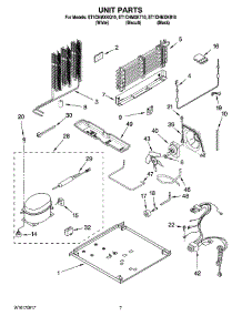 04 - Unit Parts parts for Whirlpool Refrigerator ET1CHMXKQ10 from AppliancePartsPros.com