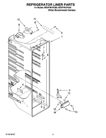 02 - Refrigerator Liner Parts parts for Whirlpool Refrigerator 6ED2FHKXVQ00 from AppliancePartsPros.com