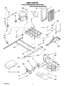 08 - Unit Parts parts for Whirlpool Refrigerator 6ED2FHKXVQ00 from AppliancePartsPros.com