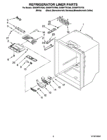 04 - Refrigerator Liner Parts parts for Whirlpool Refrigerator GX5SHTXVQ00 from AppliancePartsPros.com