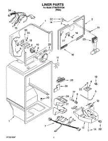 03 - Liner Parts parts for Whirlpool Refrigerator ET8WTEXVQ01 from AppliancePartsPros.com