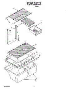 05 - Shelf Parts, Optional Parts parts for Whirlpool Refrigerator ET8WTEXVQ01 from AppliancePartsPros.com