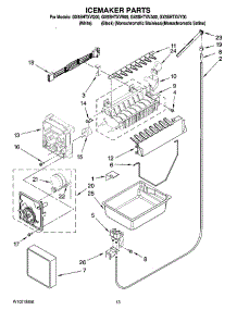 08 - Icemaker Parts, Optional Parts parts for Whirlpool Refrigerator GX5SHTXVB00 from AppliancePartsPros.com