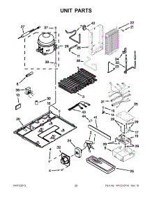10 - Unit Parts parts for Whirlpool Refrigerator GC5SHAXVT00 from AppliancePartsPros.com