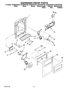 08 - Dispenser Front Parts parts for Whirlpool Refrigerator GC3SHAXVQ00 from AppliancePartsPros.com