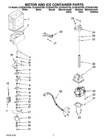 05 - Motor And Ice Container Parts parts for Whirlpool Refrigerator GC3SHAXVA00 from AppliancePartsPros.com