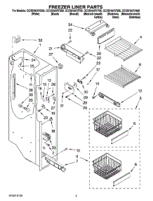 04 - Freezer Liner Parts parts for Whirlpool Refrigerator GC3SHAXVT00 from AppliancePartsPros.com