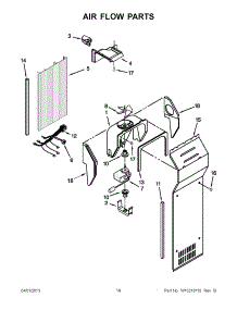 09 - Air Flow Parts parts for Whirlpool Refrigerator GC5SHAXVY00 from AppliancePartsPros.com