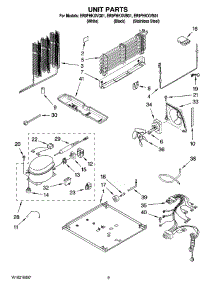 05 - Unit Parts parts for Whirlpool Refrigerator ER9FHKXVB01 from AppliancePartsPros.com