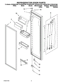 06 - Refrigerator Door Parts parts for Whirlpool Refrigerator GC3SHAXVS00 from AppliancePartsPros.com