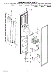 07 - Freezer Door Parts parts for Whirlpool Refrigerator GC3SHAXVS00 from AppliancePartsPros.com