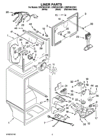 02 - Liner Parts parts for Whirlpool Refrigerator GR9FHKXVB01 from AppliancePartsPros.com