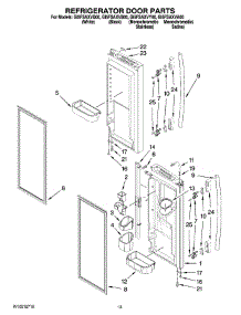 07 - Refrigerator Door Parts parts for Whirlpool Refrigerator GI5FSAXVQ00 from AppliancePartsPros.com