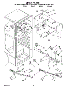 03 - Liner Parts parts for Whirlpool Refrigerator ET4WSKXST01 from AppliancePartsPros.com