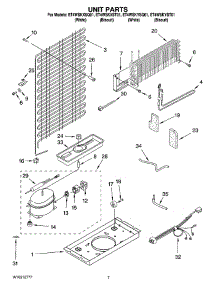 04 - Unit Parts parts for Whirlpool Refrigerator ET4WSKYST01 from AppliancePartsPros.com