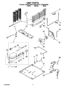 04 - Unit Parts parts for Whirlpool Refrigerator ET8CHEXVQ01 from AppliancePartsPros.com