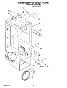 02 - Refrigerator Liner Parts parts for Whirlpool Refrigerator 6GD5SHGXSS03 from AppliancePartsPros.com
