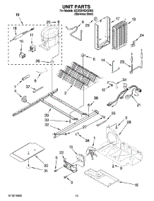 09 - Unit Parts parts for Whirlpool Refrigerator 6GD5SHGXSS03 from AppliancePartsPros.com