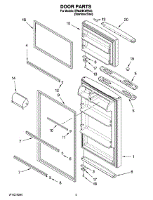 02 - Door Parts parts for Whirlpool Refrigerator ER8AHKXRS03 from AppliancePartsPros.com